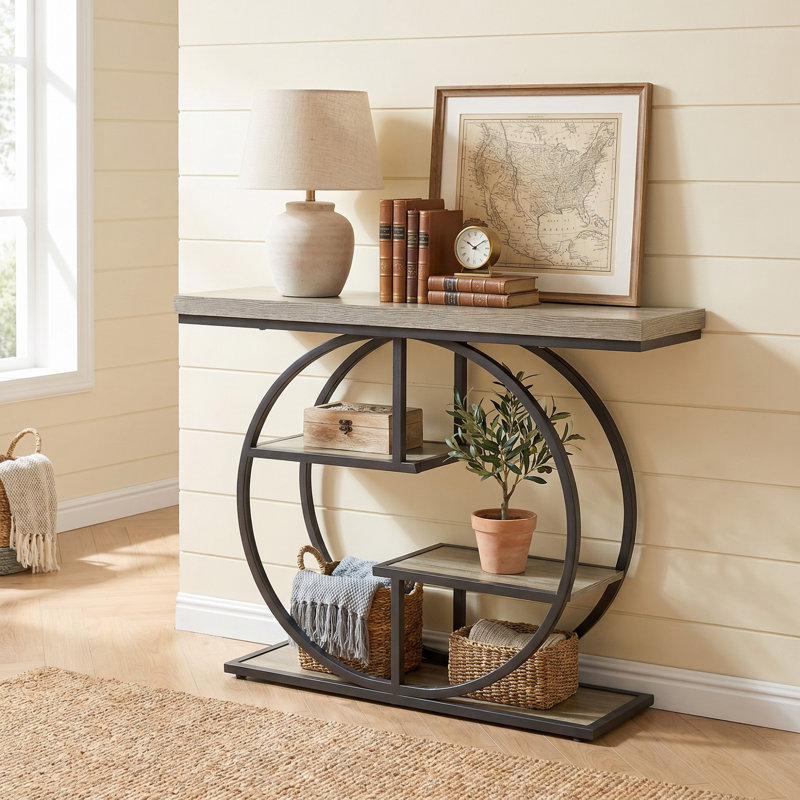 9.8cm Console Table, Grey