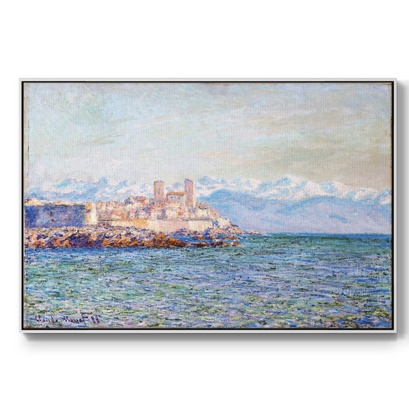 Le vieux fort d'Antibes, 1888, H 25 po x l 37 po x P 2 po, Blanc