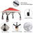 12' x 12' Pop-Up Canopy Tent with Mosquito Netting & 4 Sandbags, One-Push Adjustable Height Gazebo for Backyard, BBQs & Camping-125381952