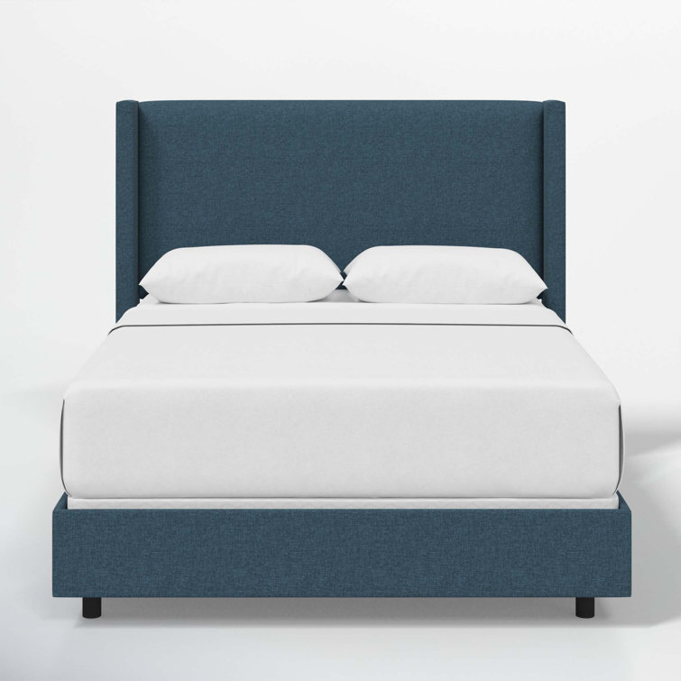 Hanson Upholstered Wingback Bed