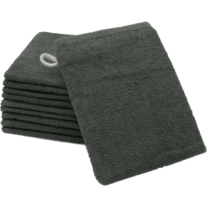 Midweight Washcloth, Anthracite