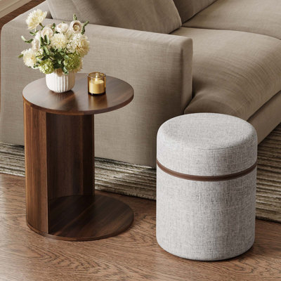 Pull-Out Combo End Table with Detachable Stool