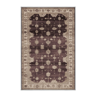 Machine Washable Overdyed Gray Area Rug