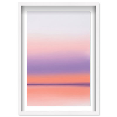 Peach Coastline Print by Oliver Gal