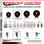 Temp Phenolic 5/8 Inch Stem Caster Set 2 Total Lock Brakes