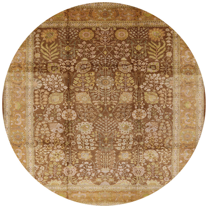 Martinette Oriental Indoor Rug, Round 3'