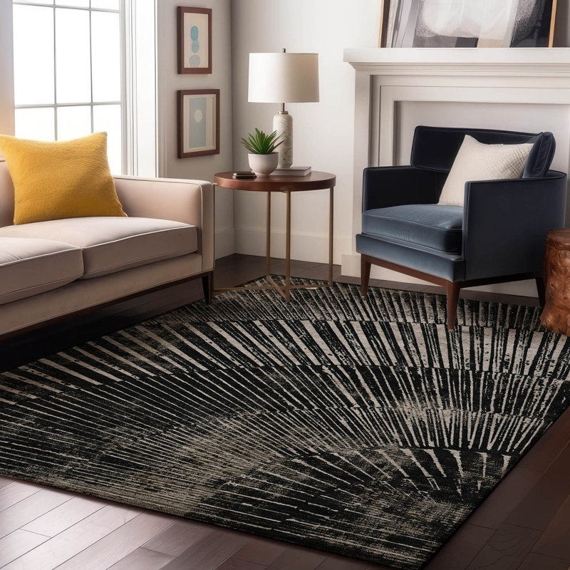 Cerrito AMF542 Premium Machine Washable Area Rug, Rectangulaire 8 pi x 10 pi