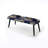 Celestial Mirage Marble Motif - Banc rembourré en marbre noir