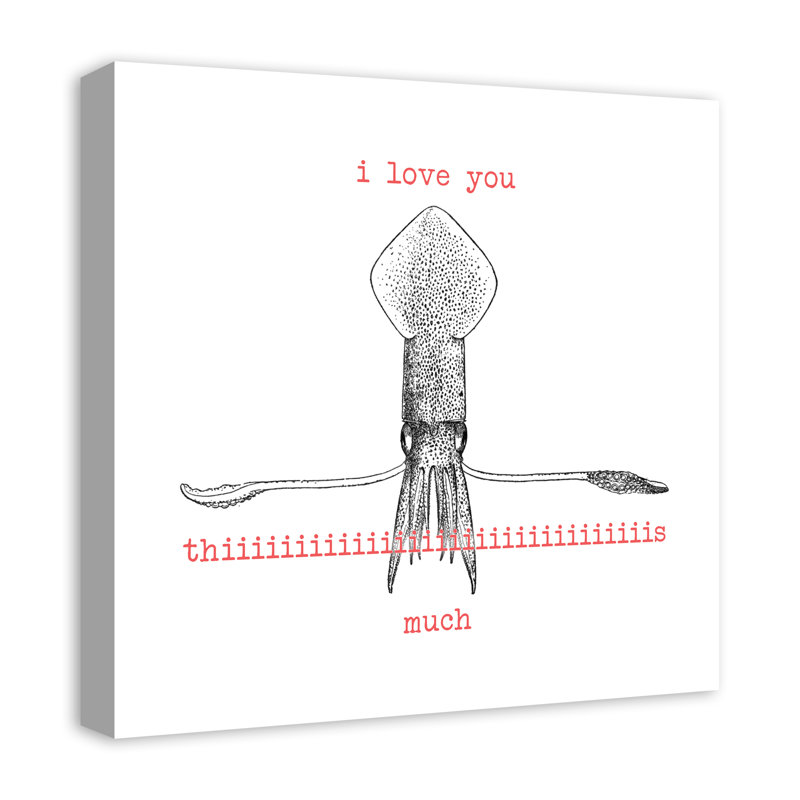 Love squid Aryanna, H 20 po x l 20 po x P 1,25 po