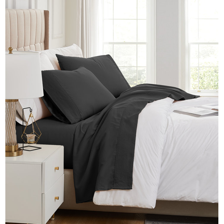 Vilano Springs  Extra Deep Pocket Bed Sheet Set with Pleated Hem Easy Care