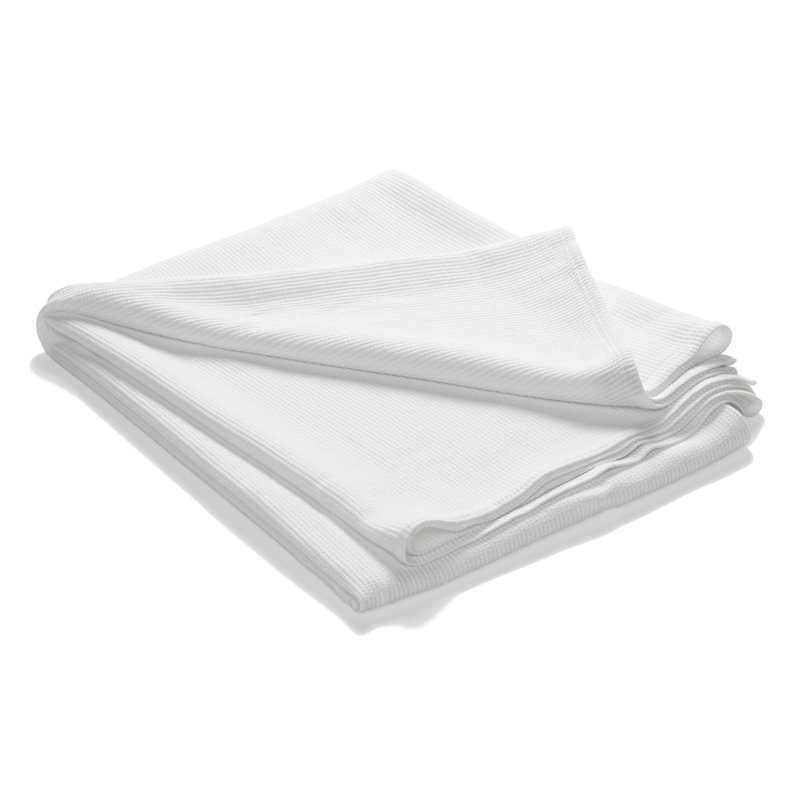Cotton Solid Colour Bedspread, White, 260 x 260 cm Bedspread