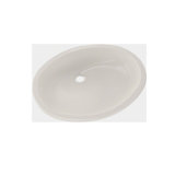 Dantesca® Vitreous China Oval Undermount Bathroom Sink with Overflow