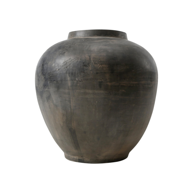 Handmade Earthenware Table Vase, 12.6" H x 12" W x 12" D