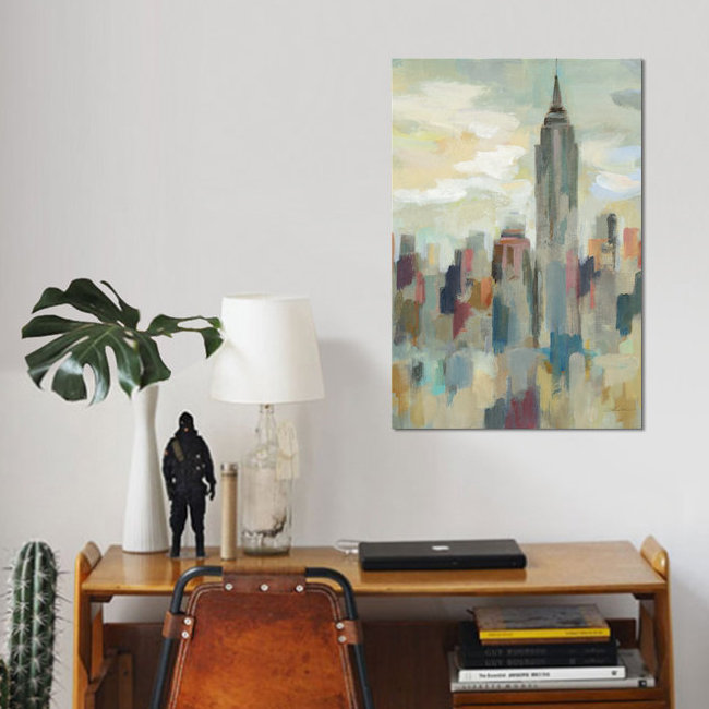 «New York Impression», reproduction d'impression sur toile tendue, H 60 po x l 40po x P 1,5 po, Toile tendue, Pas de tapis