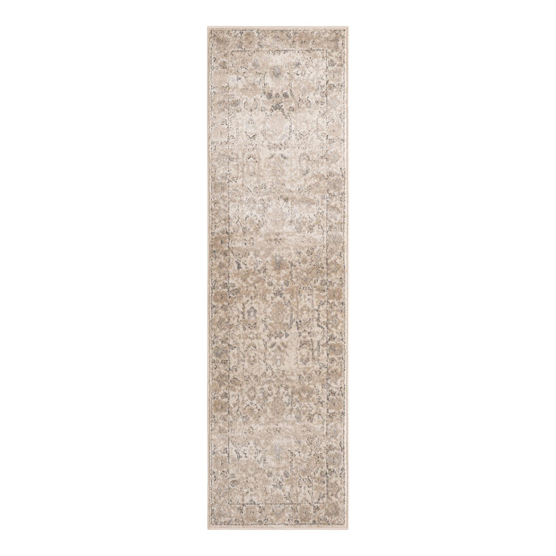 Singleton Oriental Ivory Area Rug, Runner 2' x 7'1"