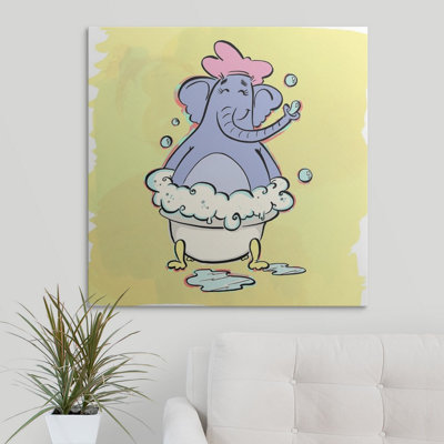 « scrub-a-dub éléphant-bathtime copains », impression