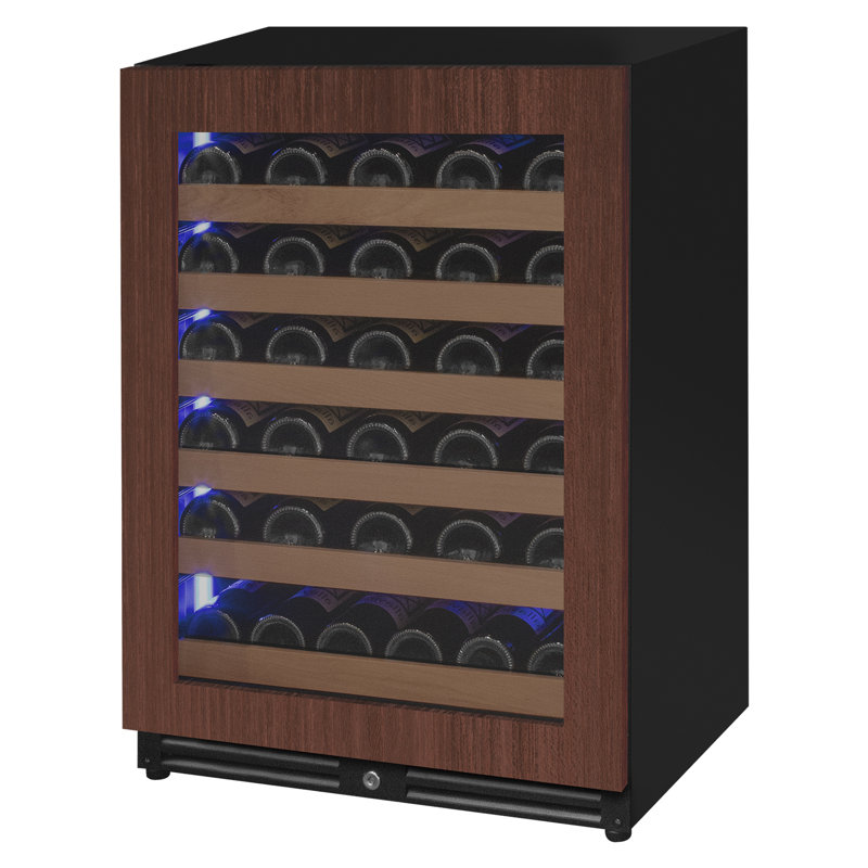 Allavino Reserva Series - 51 Bottle Single Zone Built-in Luxury Wine Refrigerator with Panel Ready Overlay Door - Left Hinge