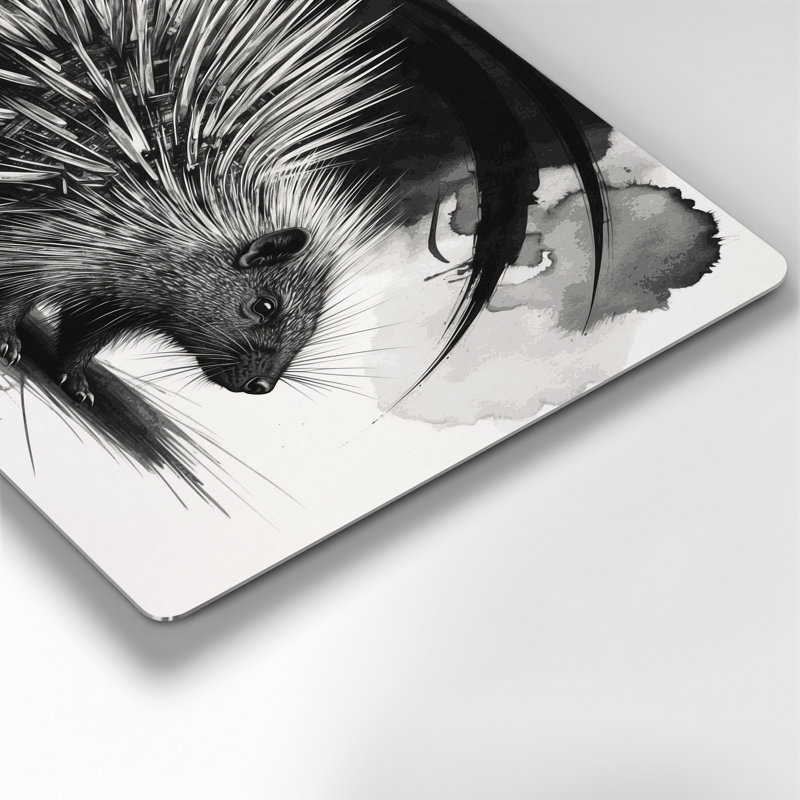 Art animalier gris sauvage, H 11 po x l 14 po