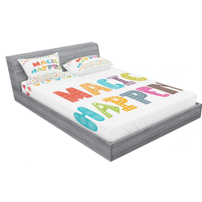 Microfiber Sheet Set, Queen Sheet Set with Fitted Sheet