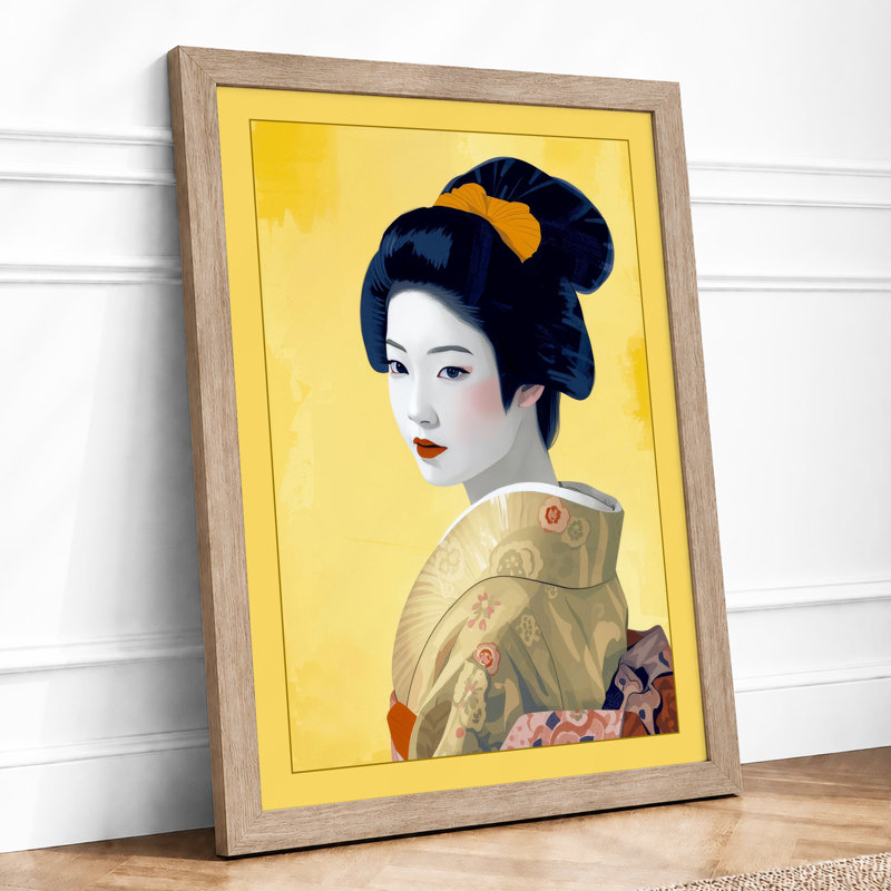 Japanese Elegance Japandi - Framed Print, Oak, A3 - 42.0 x 29.7 cm