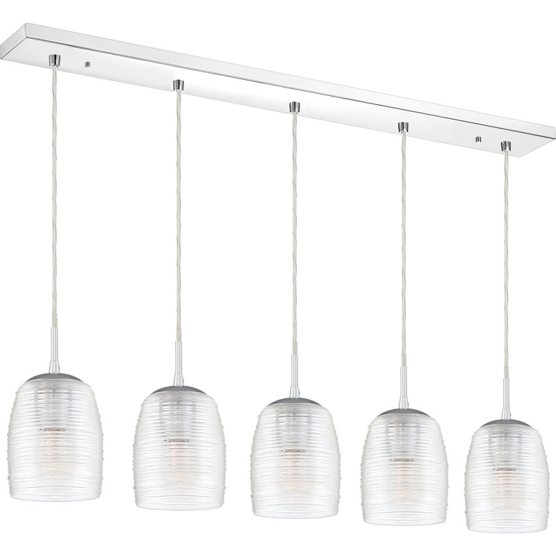 Zambrano 5 - Light Kitchen Island Pendant, Polished Chrome