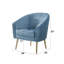 Fauteuil demi-tonneau en cuir fleur 28 po-589181530