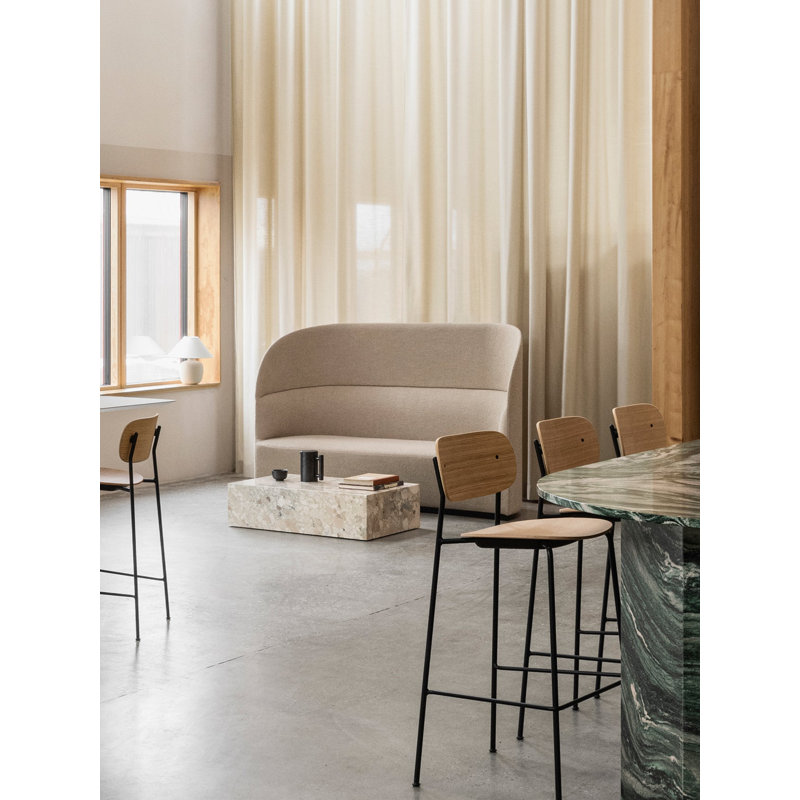 Plinth Marble Coffee Table, Kunis Breccia