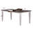 Chezney 6 - Person Solid Wood Solid Wood Top Four Leg Dining Set In White & Brown With 15" Butterfly Leaf