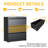 35.43"W 3 Drawer Metal Lateral File Cabinet with Lock for Home Office - A4/Letter/Legal Size-1003964046