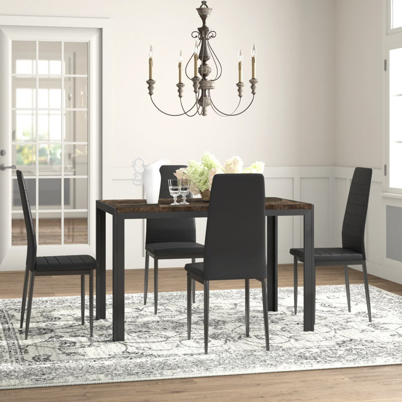 Ensemble repas pour 4 personnes Blomquist, Marron, Noir