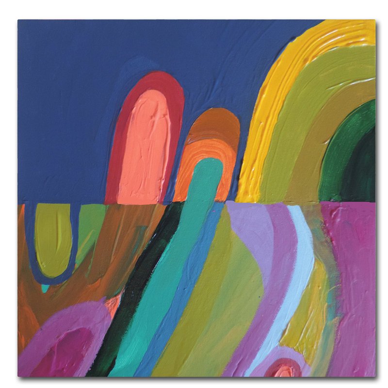 «Petits Chemins» de Breagh, impression sur toile tendue, H 14 po x l 14 po