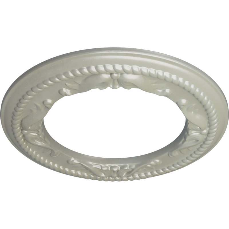 Médaillon de plafond H 12,25 po x l 12,25 po x P 0,875 po, Cuivre Flash