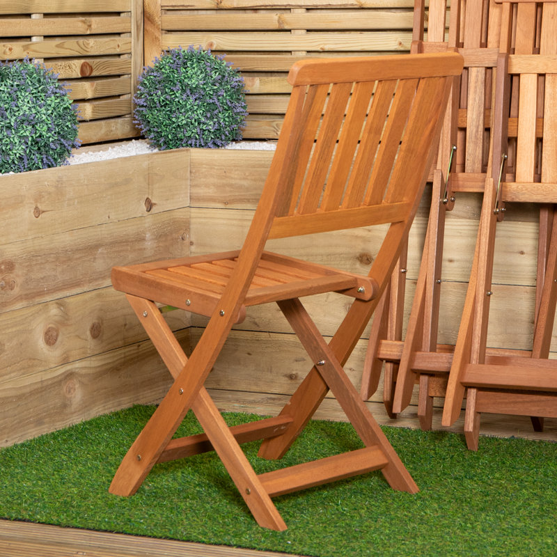 Bulkley Set Of 4 Bowness Outdoor Garden Patio Wooden Folding Chairs