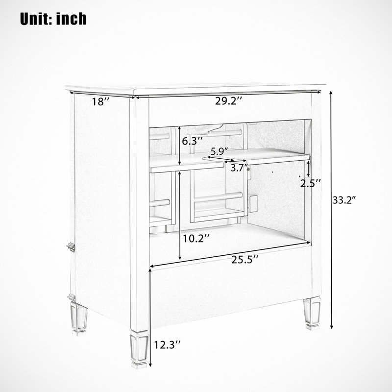 Lauren 30'' Single Bathroom Vanity With Ceramic Top, Black