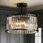 Plafonnier encastré en cristal 4 lumières