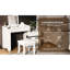 31 coiffeuses avec miroir rabattable, 3 modes d'éclairage couleur et revêtement de tabouret confortable - Ajoutez du confort à votre unité de rangement rétractable à maquillage blanc, bois massif de qualité-294537515