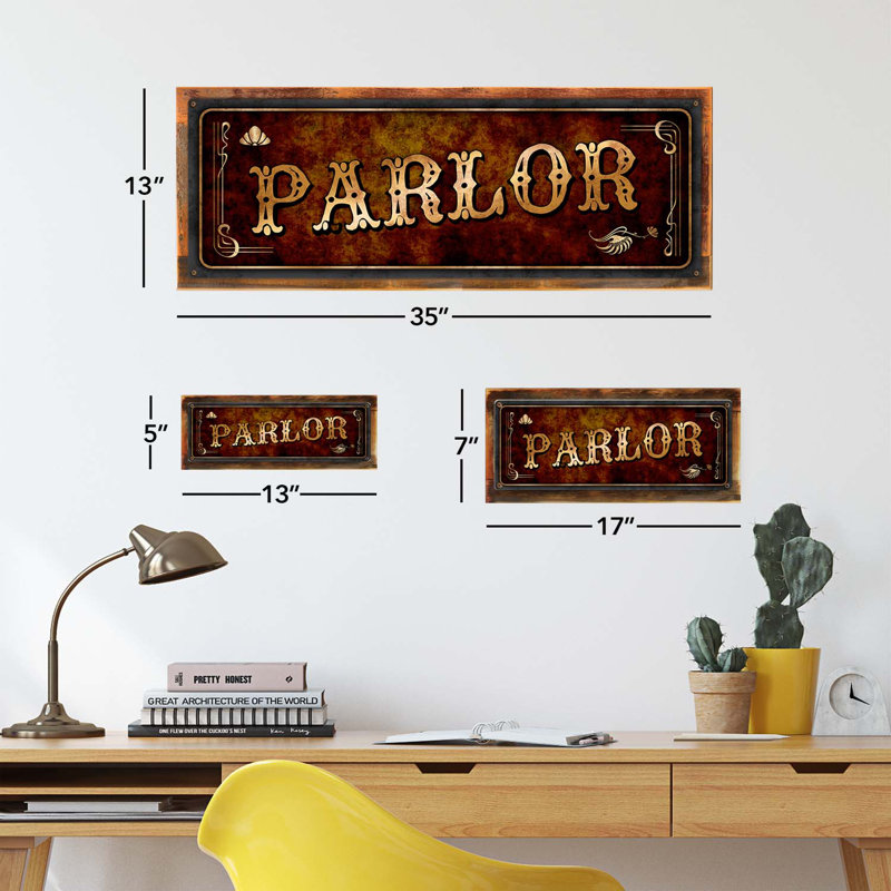 Framed Parlor Sign