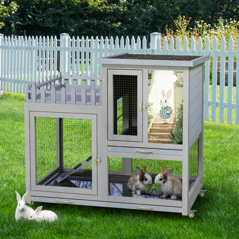 Cage à lapin avec rampe Carrisa
