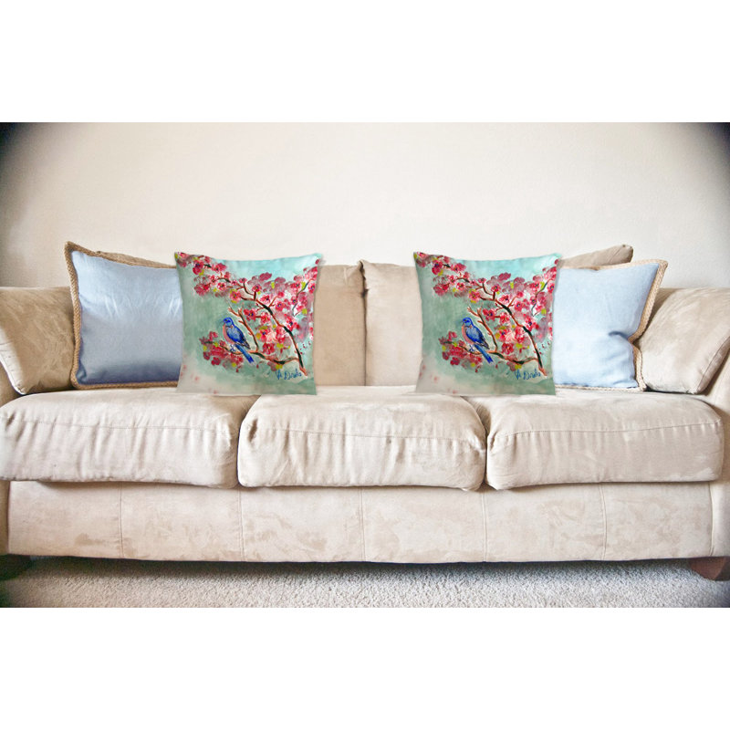 Coussin Cherry Blossoms, 18 po x 18 po