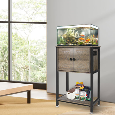 5-10 Gallon Aquarium Stand With Charging Station