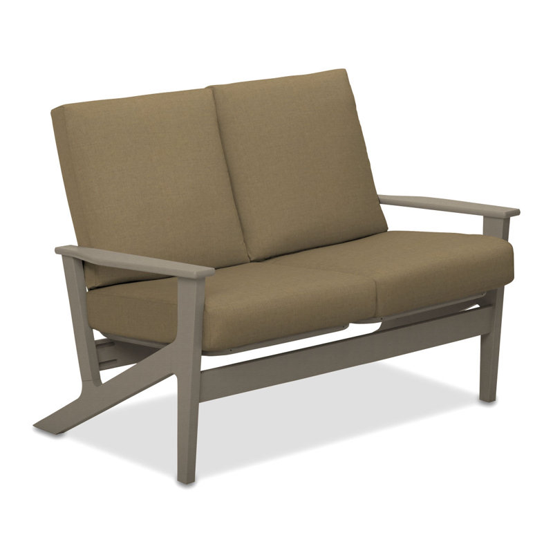Chrisa 51.5'' Wide Loveseat with Cushions, Wren, Textured Desert