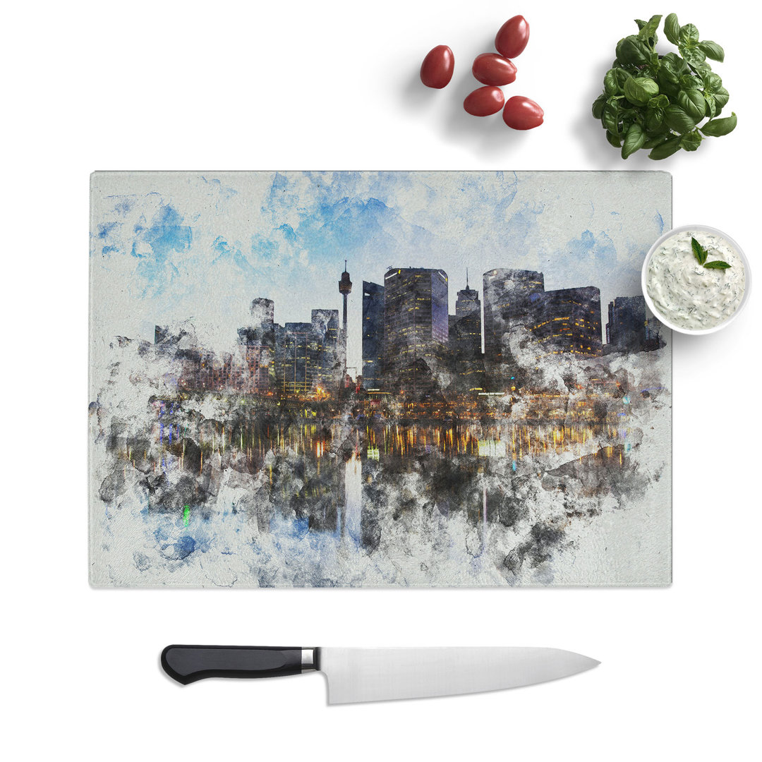 Sydney Skyline Vol.1 Watercolour Chopping Board