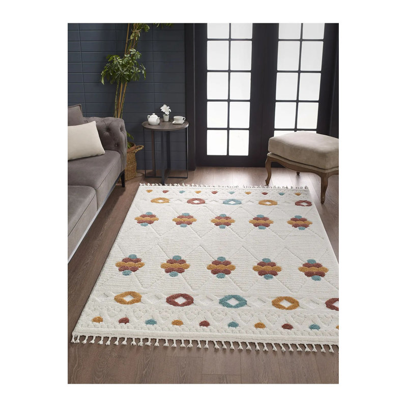 High-Quality Area Rug, 100% Polypropylene, 31.5 x 59.1 inches | 1600 g/m², Pile Height: 0.7 inches | Machine Woven, Non-Slip Dot Underside, Antibacterial | Perfect for Living Room, Bedroom, and Home Decor
