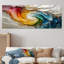 «Vortex rose de la vie accentué de bleu II», ensemble d'art sur toile à spirales abstraites-952643415