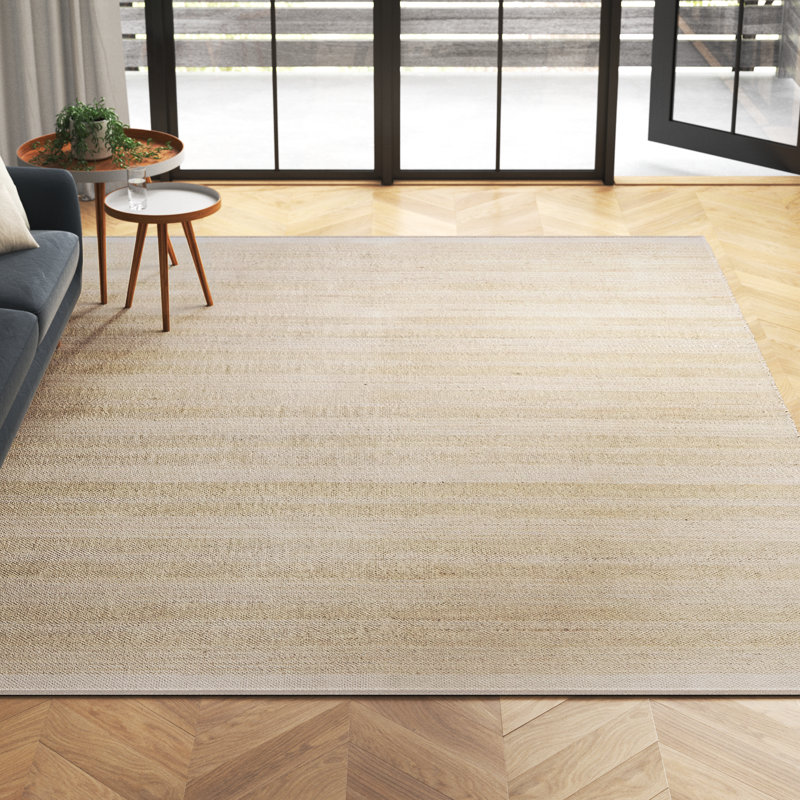 Tapis Shira Lasso - ivoire et blanc, Rectangle 9 pi x 12 pi