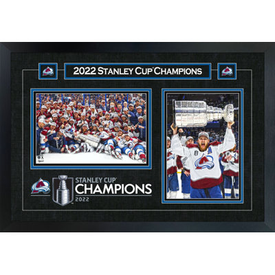 Nathan MacKinnon Colorado Avalanche 2022 Stanley Cup Collage - Framed Hockey Wall Art, 18x26 NHL Decor