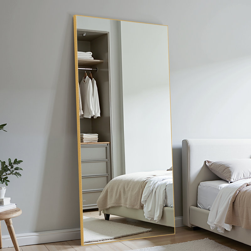 Arstides Metal Mirror, 71" x 34", Gold