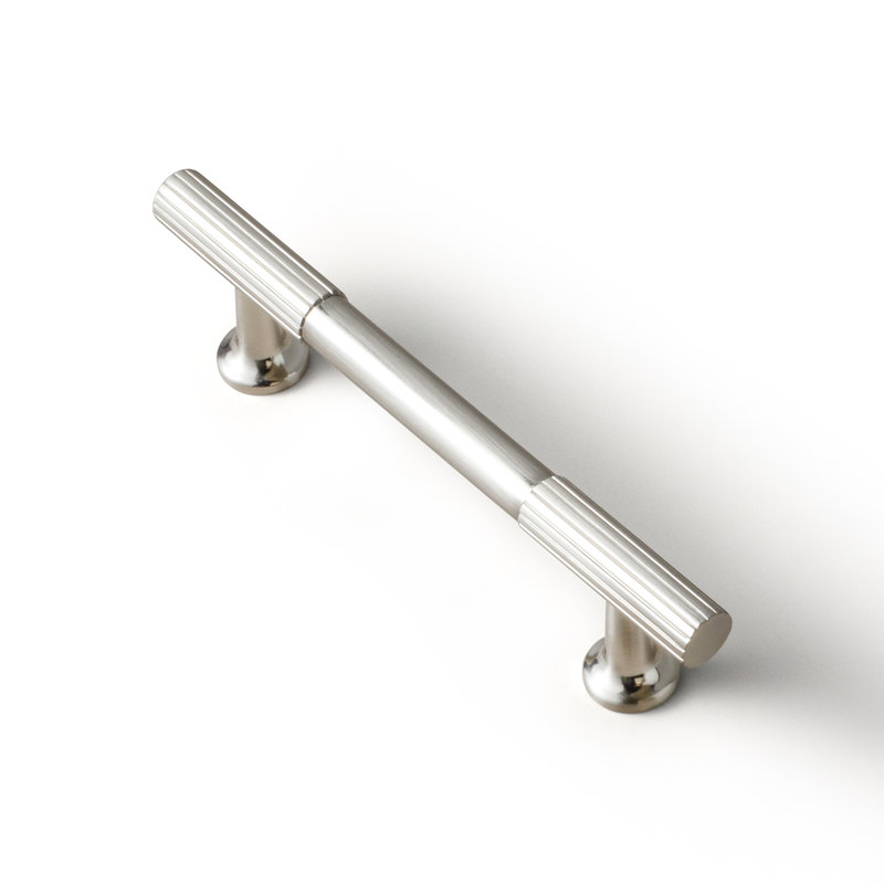 Ensemble de poignées de barre / poignée, Nickel satiné, 3.75"