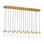 Sean Lavin Lassell 18-light chandelier in natural brass finish with crystal glass shades