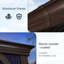 Pavillon de jardin en aluminium l 10 pi x P 14 pi .